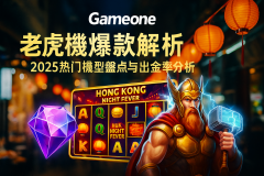 Gameone老虎機爆款｜2025熱門機型盤