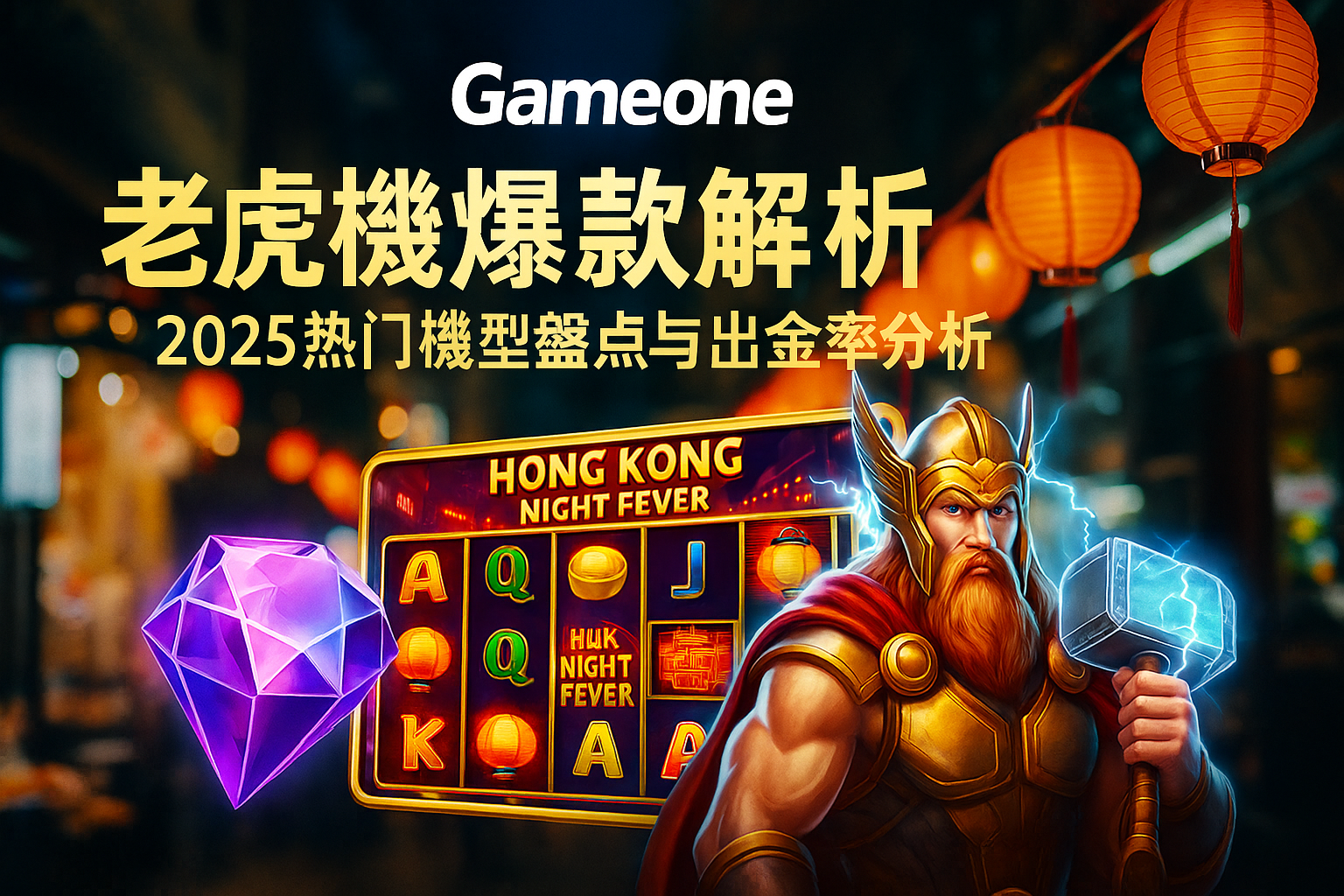 Gameone老虎機爆款推薦，熱門機型出金分析
